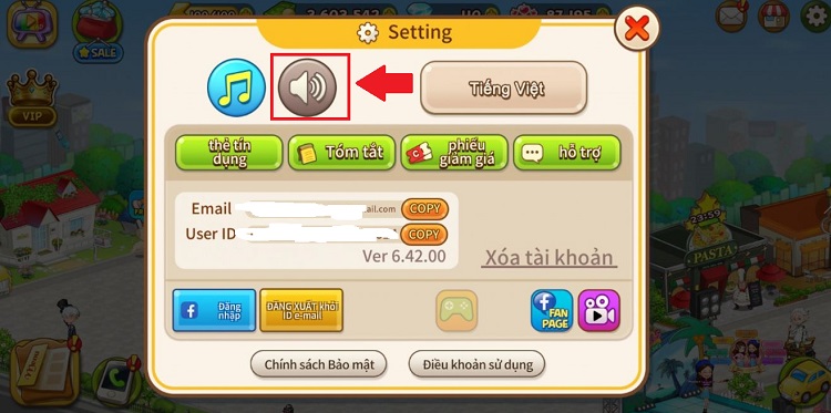 Âm thanh trong game bị tắt