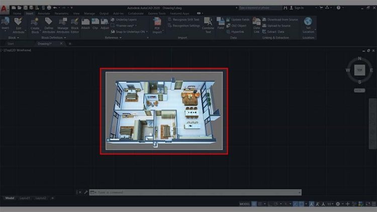 autocad không hiện hình ảnh chèn