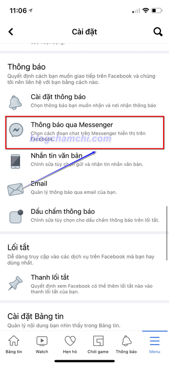 Hướng dẫn các bước bật bong bóng chat messenger trên Facebook