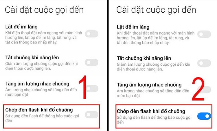 Bật đèn LED thông báo trên Xiaomi