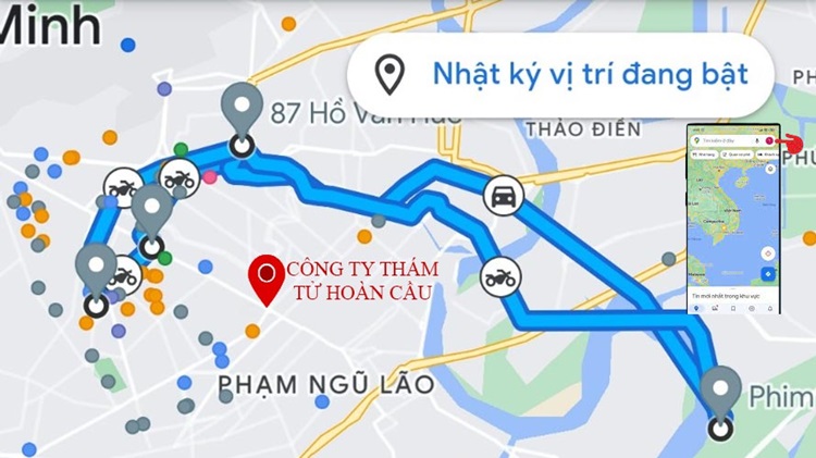 Bật nhật ký vị trí