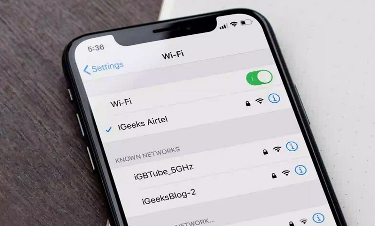 Bật Wifi trên iPhone