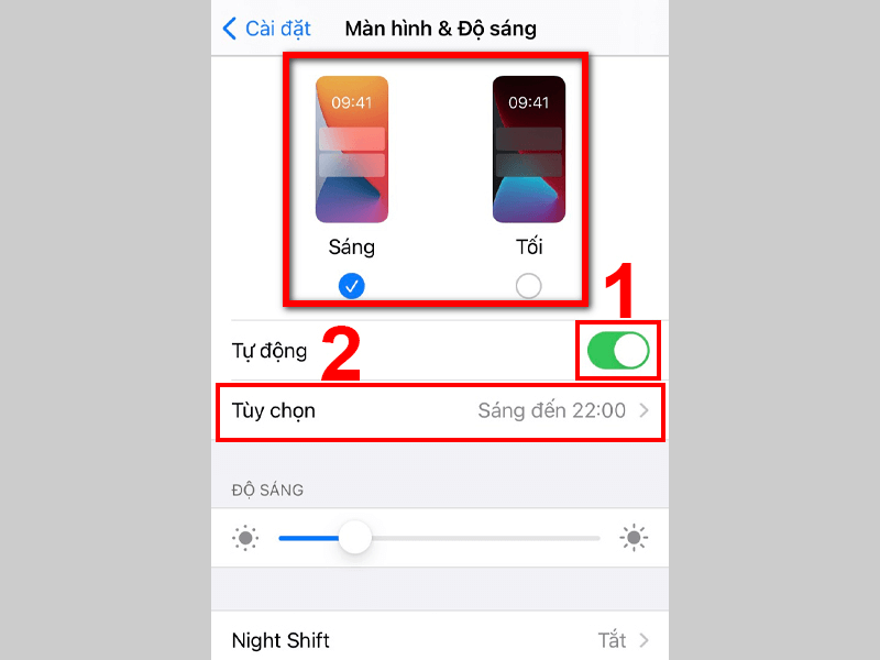 Bật/ tắt chế độ tự điều chỉnh độ sáng màn hình trên iPhone qua Cài đặt