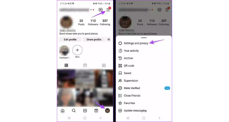 Cách chặn người khác xem avatar Instagram 