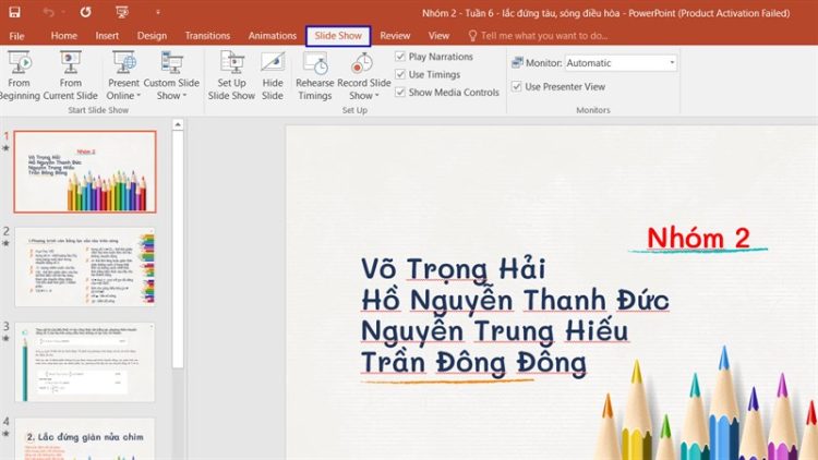 Cách hiển thị các slide bên trái trong PowerPoint 1