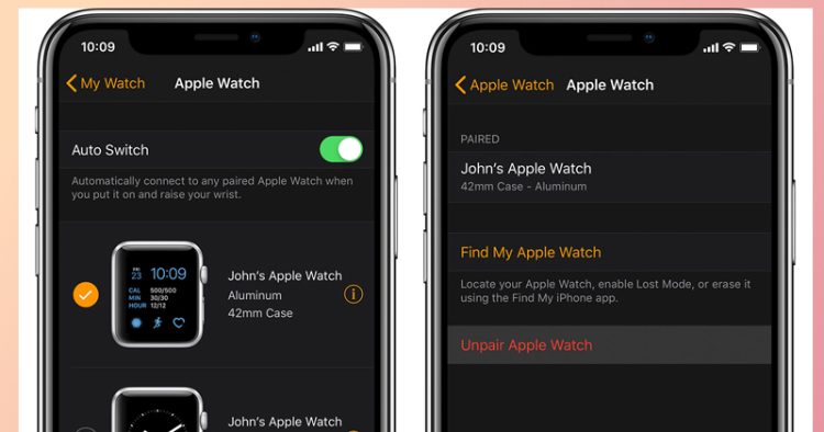 cách hủy ghép đôi Apple Watch và iPhone