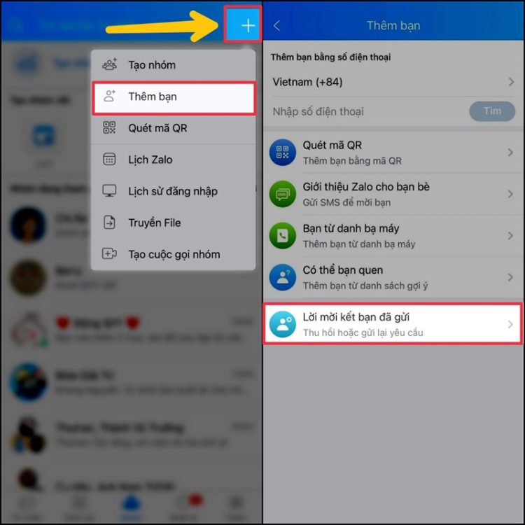 Cách hủy kết bạn trên Zalo khi chưa chấp nhận 