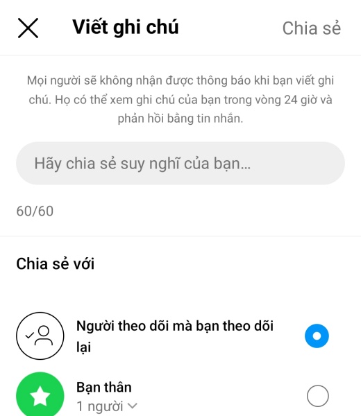 Cách sử dụng tính năng ghi chú trên Instagram