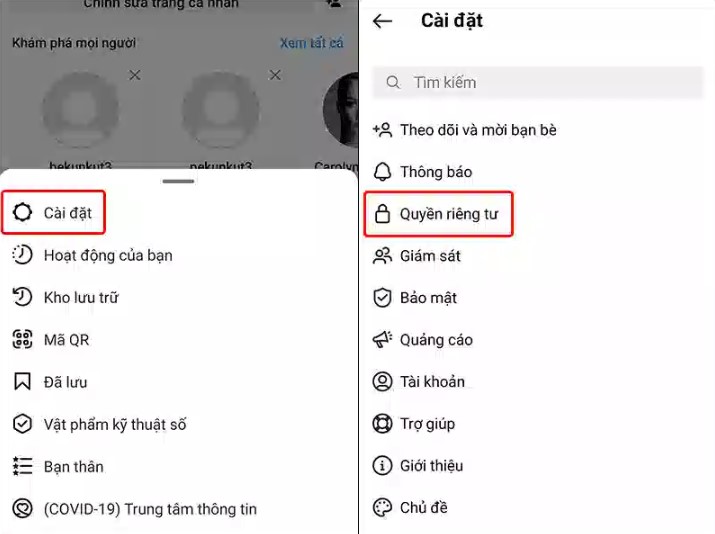 cách tắt tin nhắn chờ trên Instagram từ người lạ