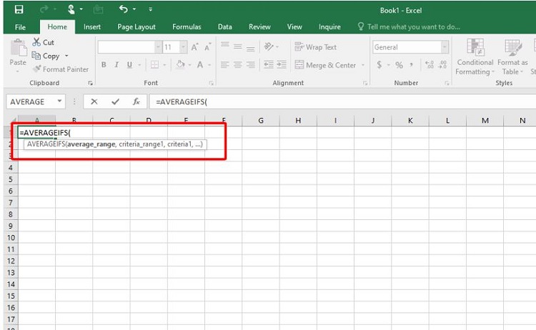 Cách tính hàm AVERAGEIFS nhiều điều kiện trong Excel 1