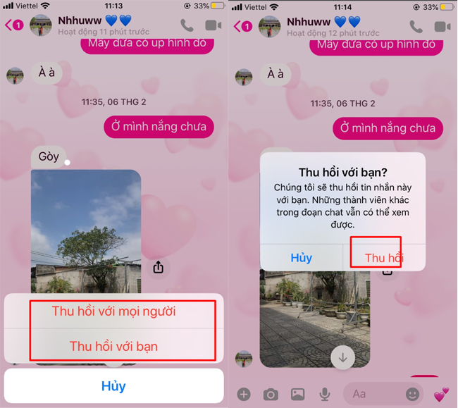 Cách xóa từng tin nhắn trên ứng dụng Messenger