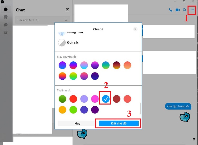 Cài đặt chủ đề Messenger trên máy tính