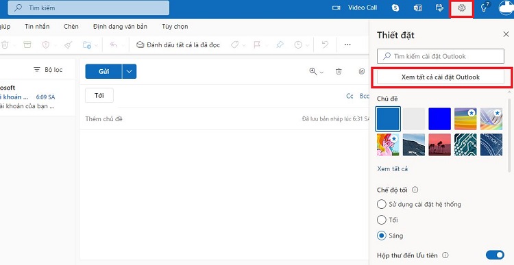 Cài đặt Outlook
