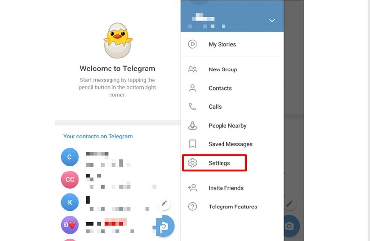 Cài đặt Telegram