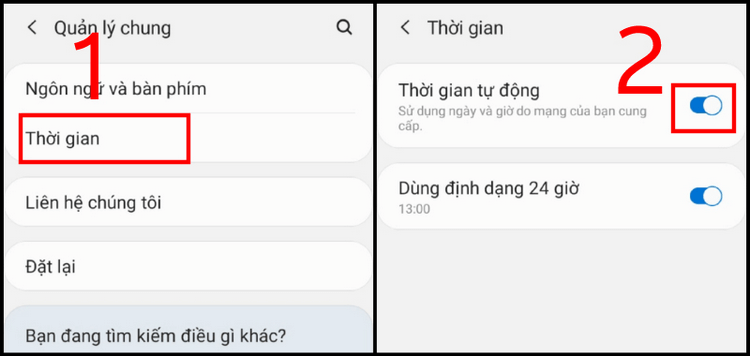 Kiểm tra lại Wifi & Ngày giờ trên thiết bị Android