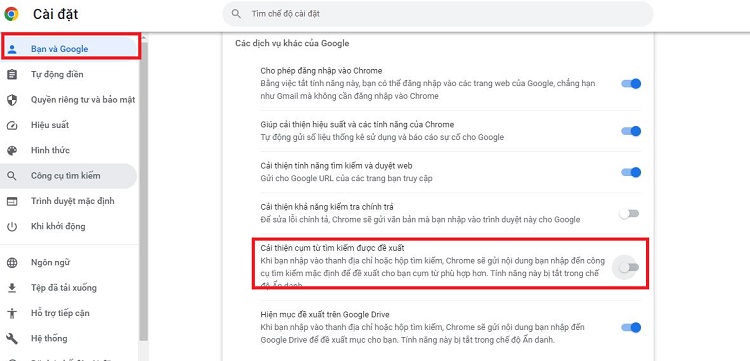 Cải thiện cụm từ tìm kiếm được đề xuất