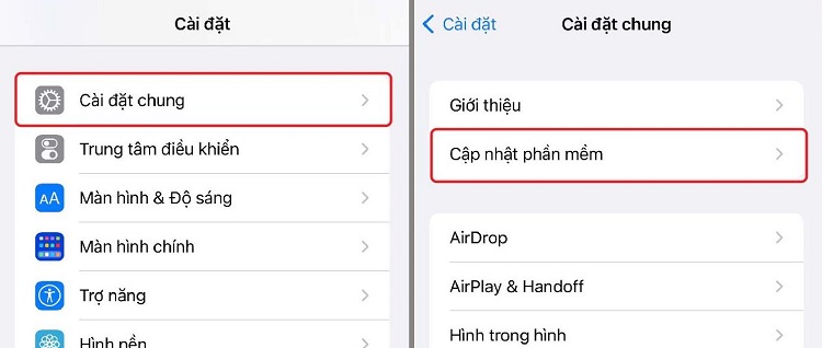 Cập nhật iPhone