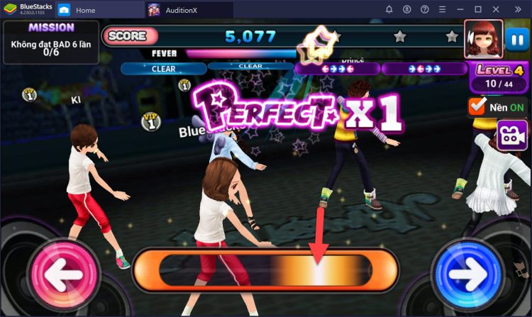 Chế độ nhảy trong game Audition 2