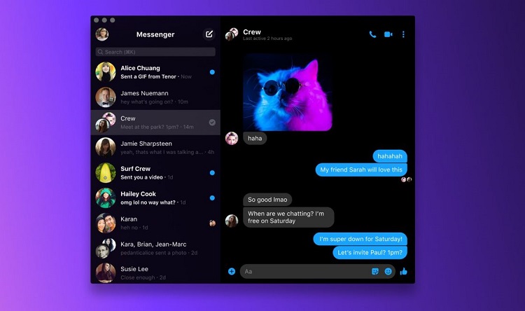 Chia sẻ cách bật filter trên Messenger khi call trên máy tính