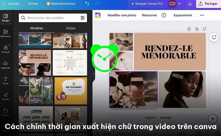 Chia sẻ cách chỉnh thời gian xuất hiện chữ trong video trên Canva