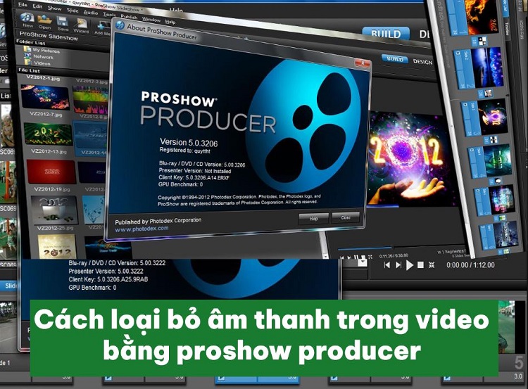 Chia sẻ cách loại bỏ âm thanh trong video bằng ProShow Producer