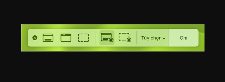 Công cụ ghi màn hình Macbook
