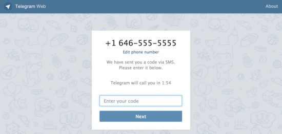 Đăng ký Telegram không nhận được mã code trên điện thoại