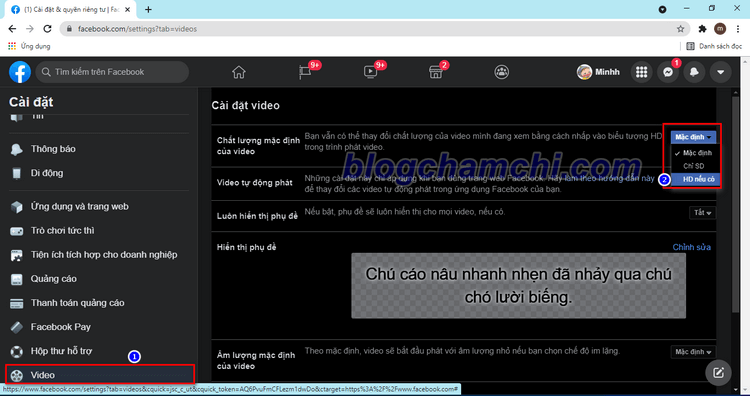 Đăng video lên Facebook không bị giảm chất lượng trên máy tính