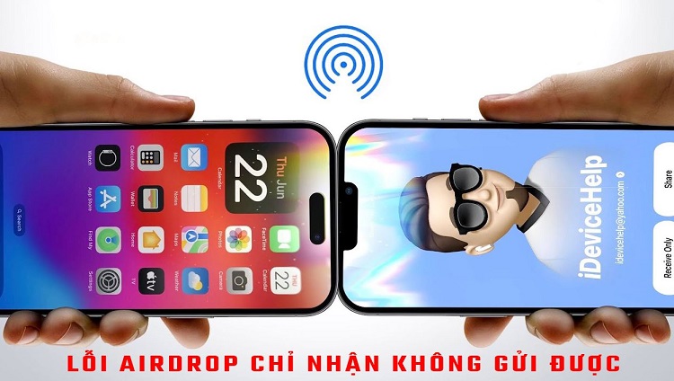 Fix lỗi AirDrop chỉ nhận không gửi được