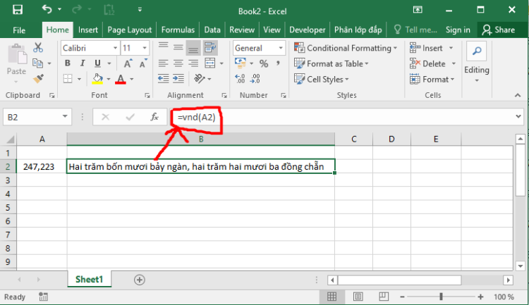 Hàm đổi số tiền thành chữ trong Excel là gì?