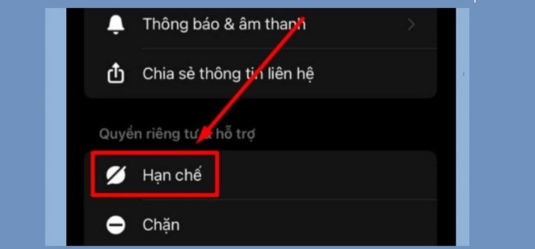 Hạn chế tin nhắn Messenger trên iPhone