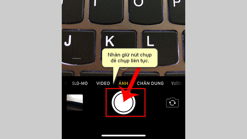 Hướng dẫn chụp ảnh liên tục trên iPhone X trở xuống