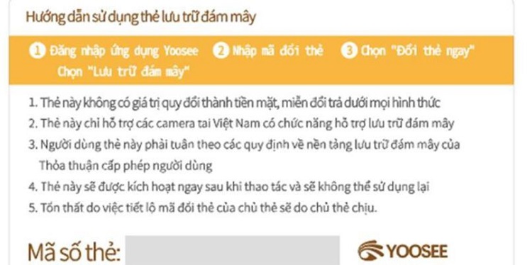 Hướng dẫn sử dụng thẻ lưu trữ đám mây