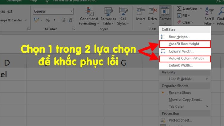 Khắc phục lỗi bằng lệnh Autofit 3