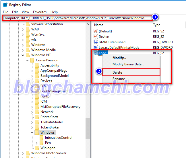 Hướng dẫn xóa file Load