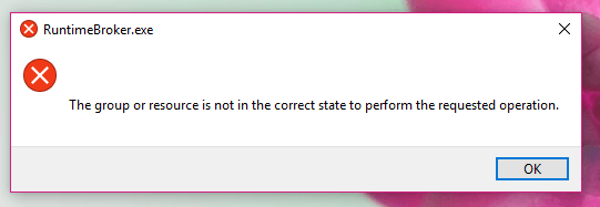 Nguyên nhân gây ra lỗi Runtime Broker trên Windows 10
