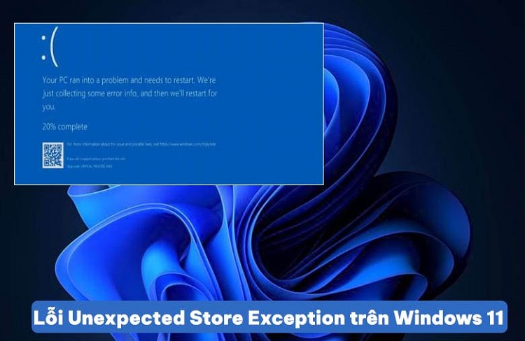 Khắc phục lỗi Unexpected Store Exception trên Windows 11