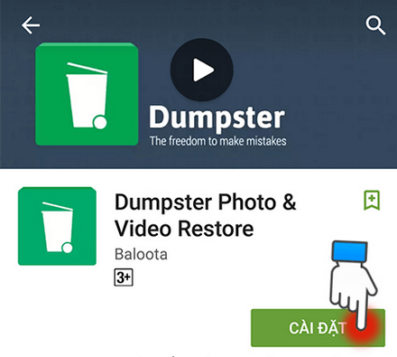 Phục hồi dữ liệu đã xóa vĩnh viễn trên Android bằng ứng dụng Dumpster