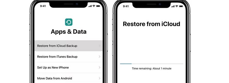 Khôi phục iPhone từ iCloud