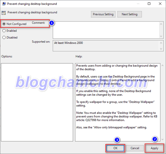 Sửa lỗi không đổi được hình nền desktop bằng Group Policy nhanh chóng