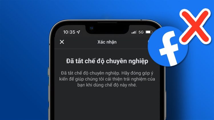 không tắt được chế độ chuyên nghiệp trên Facebook