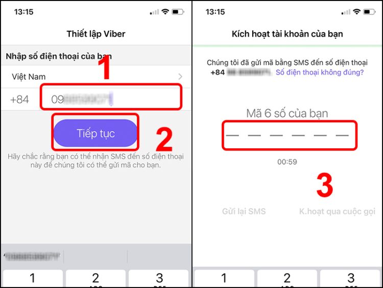 Kích hoạt tài khoản Viber trên điện thoại mới