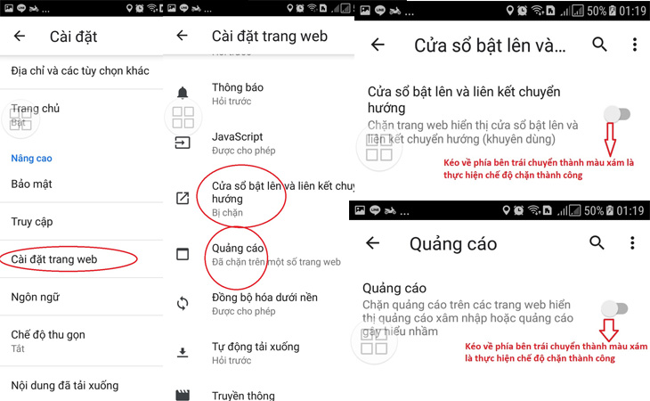 Kích hoạt tính năng lọc quảng cáo trên Android