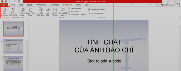 Làm sao để tạm dừng âm thanh trong bài thuyết trình PowerPoint 1