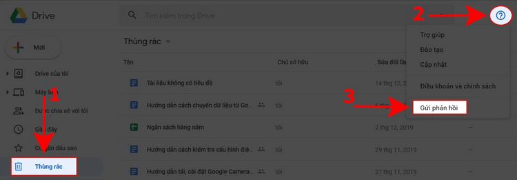 Cách lấy lại file đã xóa vĩnh viễn trên Google Drive