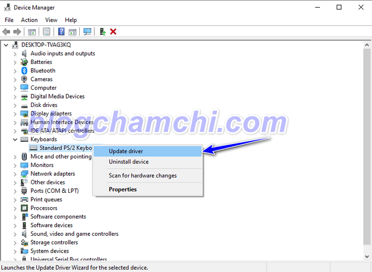 Cập nhật Driver bàn phím trên máy tính/ laptop