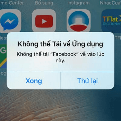 Tại sao không tải được ứng dụng trên Appstore?