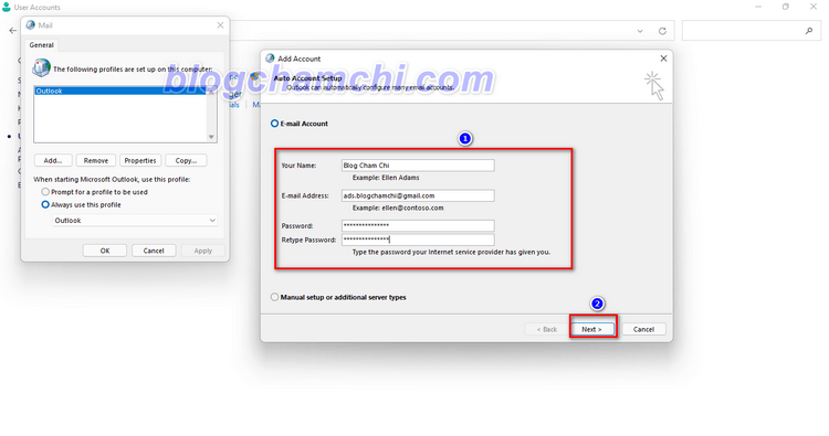 Sửa lỗi không nhận được mail trong Outlook do Outlook lỗi