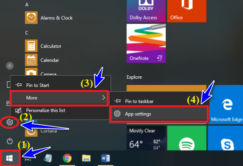 Reset Setting sửa lỗi Settings không hoạt động trên Windows 10