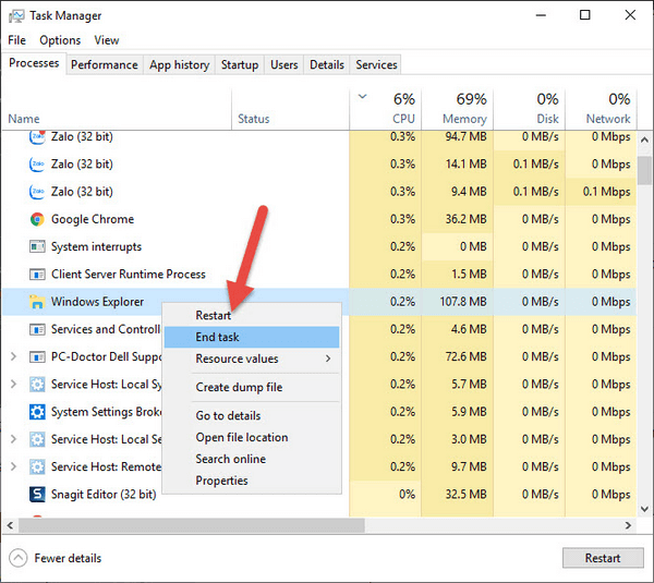 Tắt thông báo Your Windows license will expire soon qua Task Manager